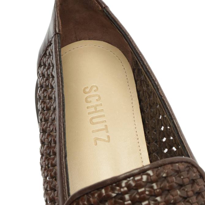 bei Schutz Hanna Flat dunkle Schokolade D60T517