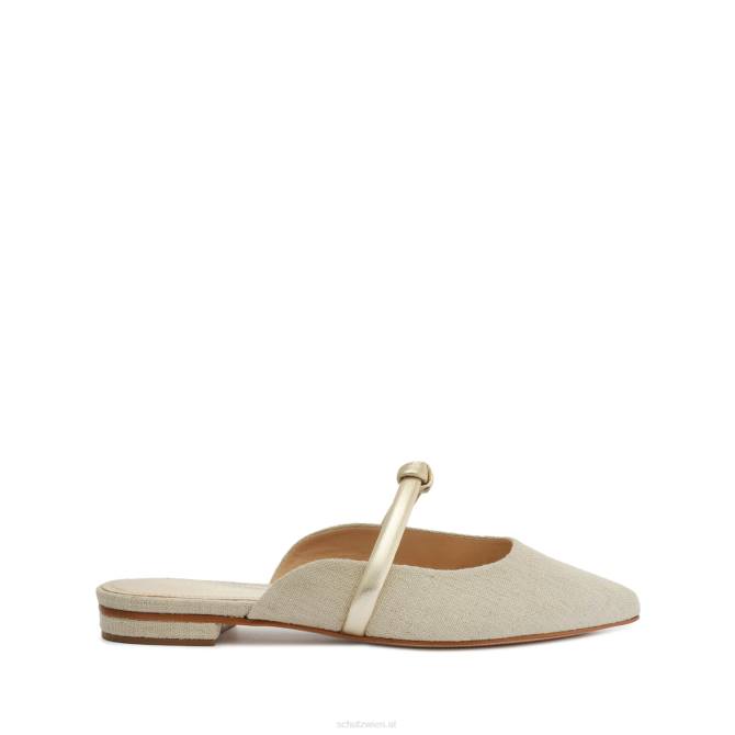 bei Schutz Perlmutt, lässig, Leinen, Metallic, flach Platin D60T530