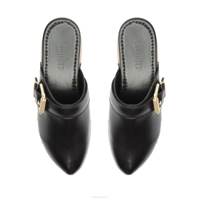 bei Schutz jemals Leder flach Schwarz D60T196