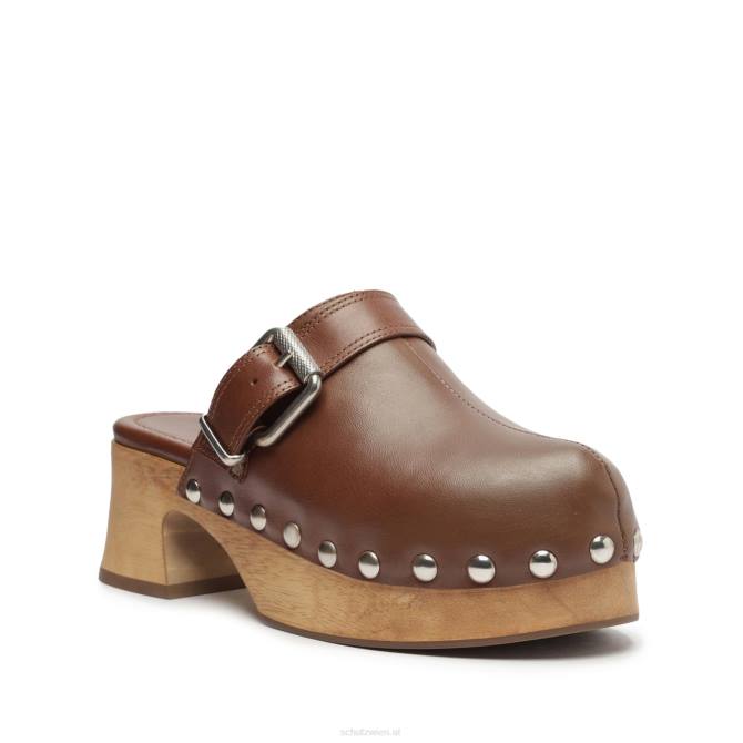 bei Schutz jemals Leder flach echtes Braun D60T195