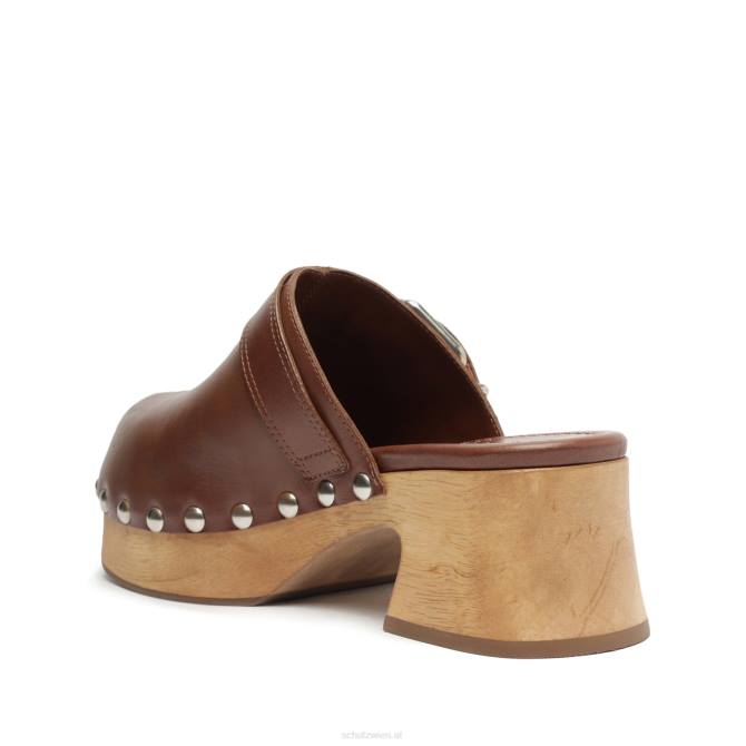 bei Schutz jemals Leder flach echtes Braun D60T195