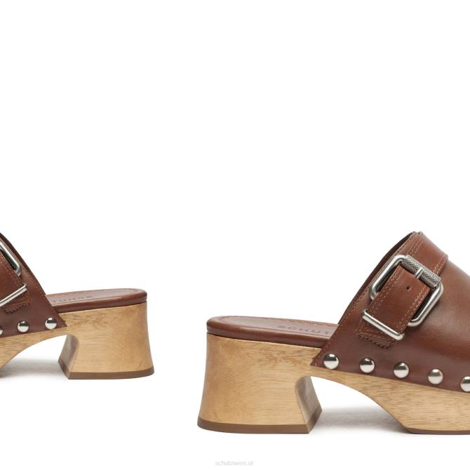 bei Schutz jemals Leder flach echtes Braun D60T195