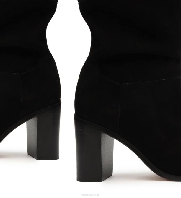 bei Schutz Ashlee Block-Wildlederstiefelette Schwarz D60T168
