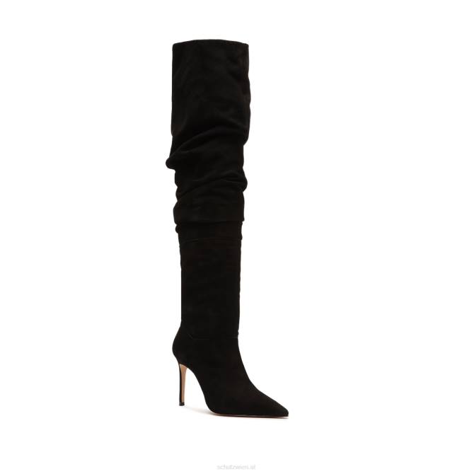 bei Schutz Ashlee Overknee-Wildlederstiefel Schwarz D60T729