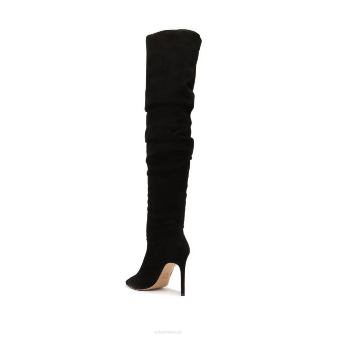 bei Schutz Ashlee Overknee-Wildlederstiefel Schwarz D60T729