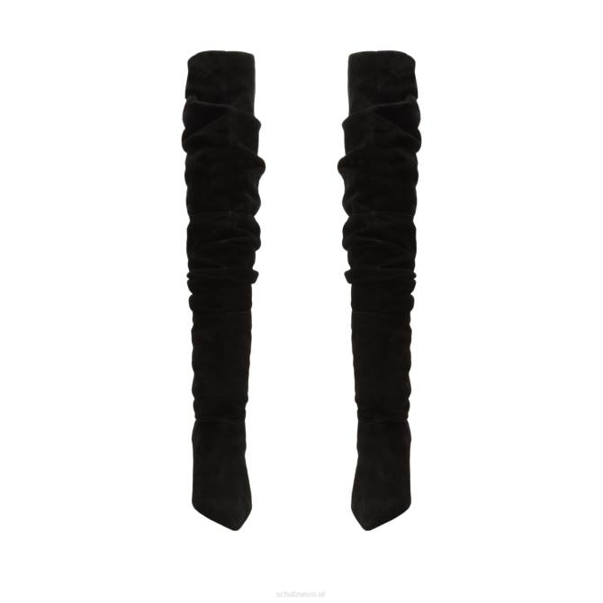 bei Schutz Ashlee Overknee-Wildlederstiefel Schwarz D60T729