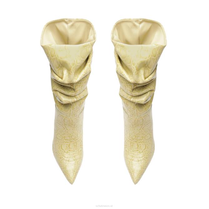 bei Schutz Ashlee Stiefeletten aus Leder mit Krokodilprägung Mandelbuff D60T861