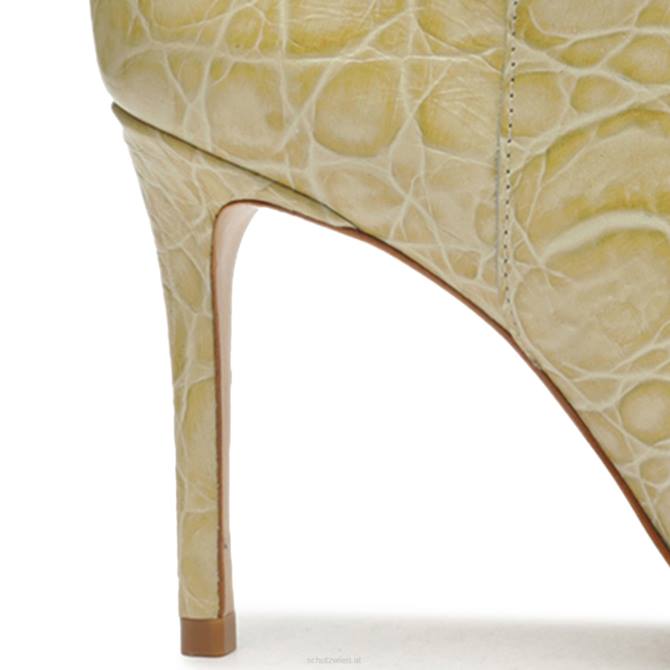 bei Schutz Ashlee Stiefeletten aus Leder mit Krokodilprägung Mandelbuff D60T861