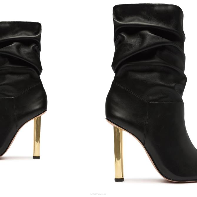 bei Schutz Ashlee Stiefeletten aus Nappaleder mit Nadelabsatz Schwarz D60T834