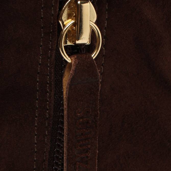 bei Schutz Ashlee Up Wildlederstiefel dunkle Schokolade D60T769