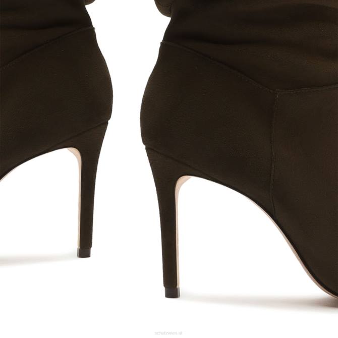 bei Schutz Ashlee Wildlederstiefelette Militärgrün D60T860