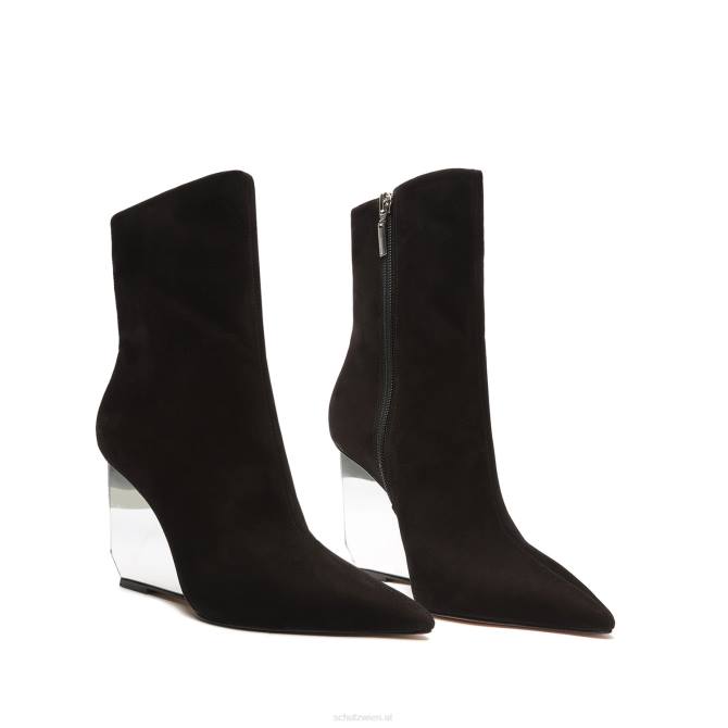 bei Schutz Asya Spiegel-Lederstiefelette Schwarz D60T836