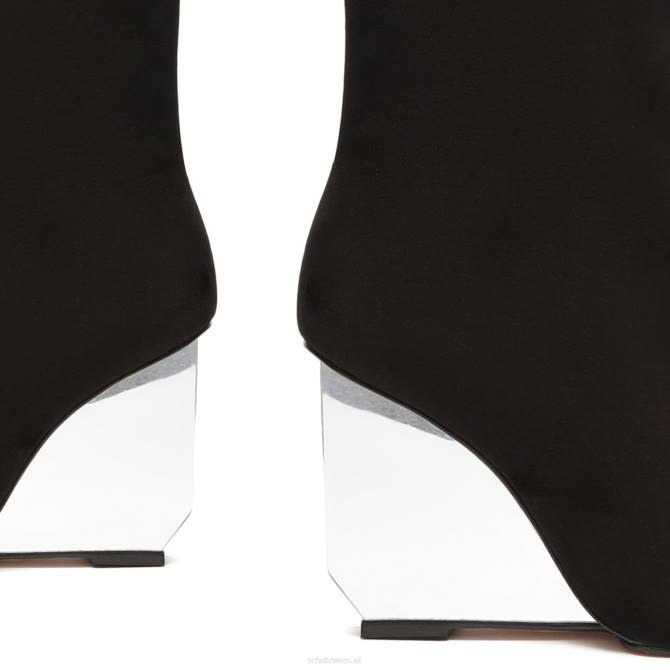 bei Schutz Asya Spiegel-Lederstiefelette Schwarz D60T836