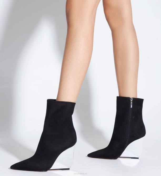 bei Schutz Asya Spiegel-Lederstiefelette Schwarz D60T836