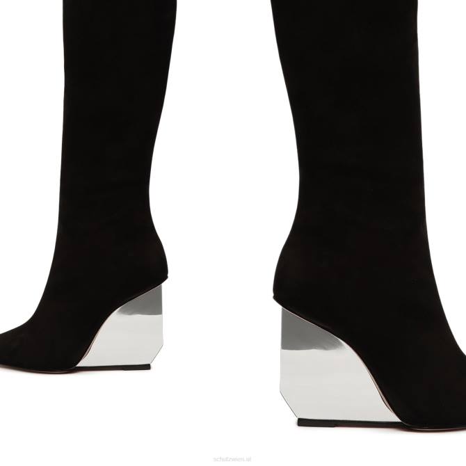 bei Schutz Asya verspiegelter Nubukstiefel Schwarz D60T752