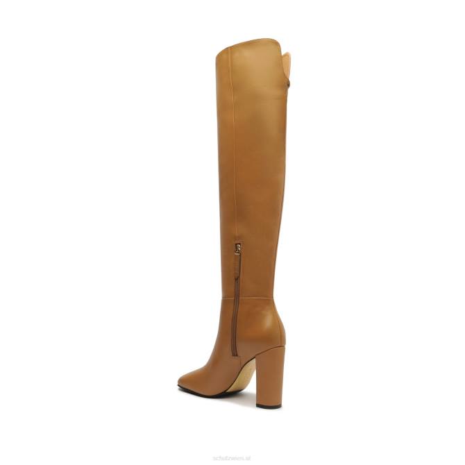 bei Schutz Austin-Lederstiefel Nude-Karamell D60T775