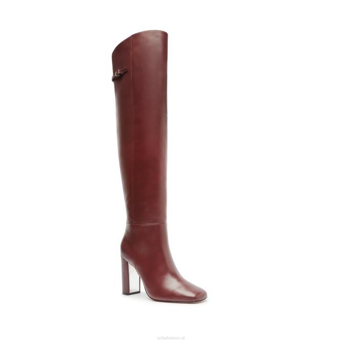 bei Schutz Austin-Lederstiefel Wein Rubin D60T773