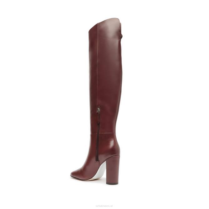 bei Schutz Austin-Lederstiefel Wein Rubin D60T773