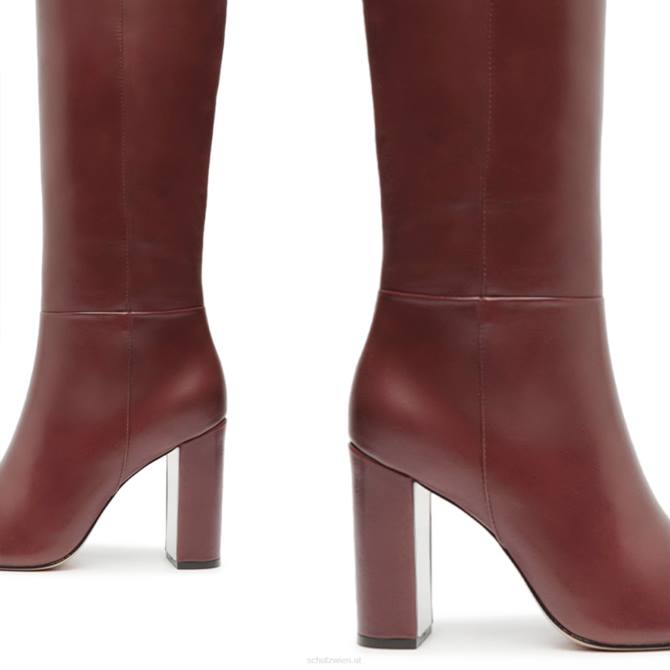 bei Schutz Austin-Lederstiefel Wein Rubin D60T773