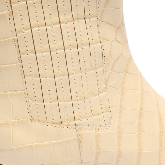 bei Schutz Briani-Stiefelette aus Leder mit Krokodilprägung Eierschale D60T157