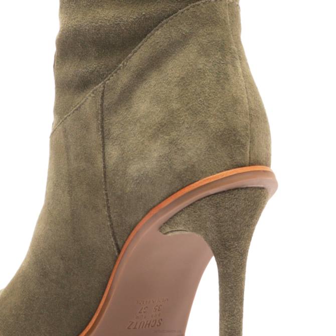 bei Schutz Cristin Wildlederstiefel Militärgrün D60T798