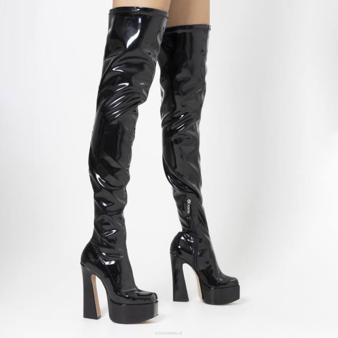 bei Schutz Dolores Lackstiefel Schwarz D60T663