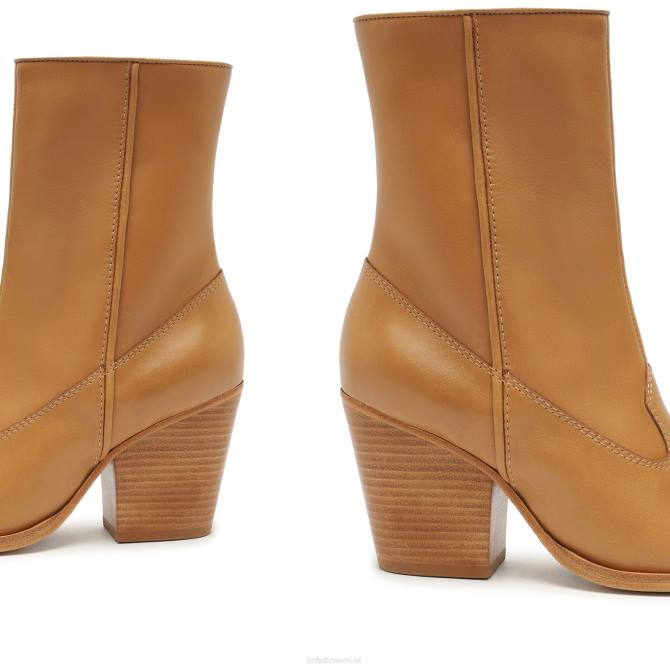 bei Schutz Eastwood Atanado-Lederstiefelette Nude-Karamell D60T840