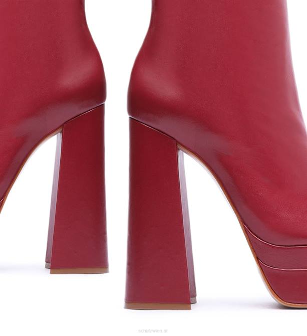 bei Schutz Elysee Up Lederstiefel Granat D60T673