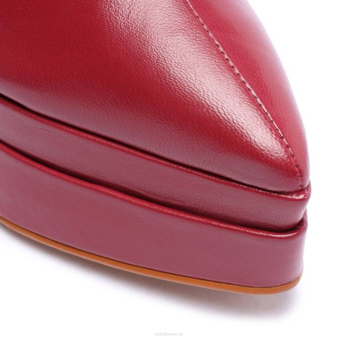 bei Schutz Elysee Up Lederstiefel Granat D60T673