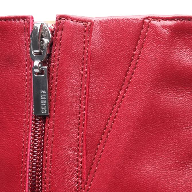 bei Schutz Elysee Up Lederstiefel Granat D60T673