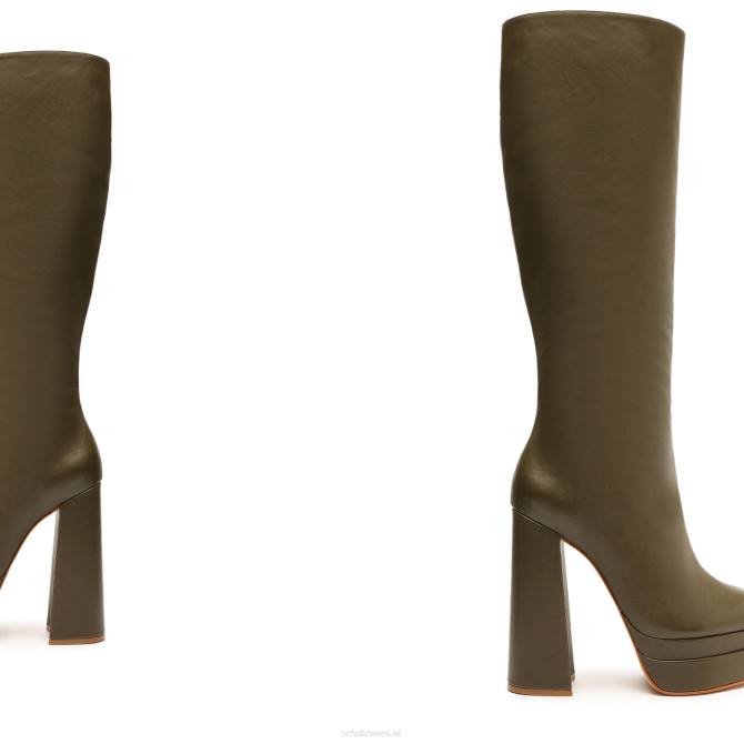 bei Schutz Elysee Up Lederstiefel Militärgrün D60T674