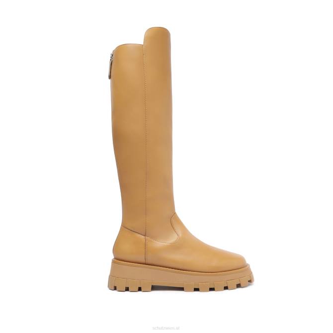 bei Schutz Gardienne-Lederstiefel Nude-Karamell D60T770