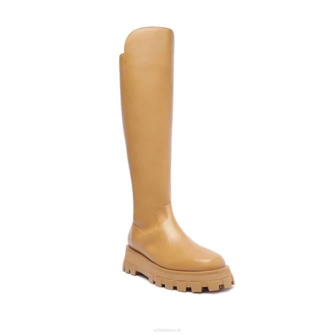 bei Schutz Gardienne-Lederstiefel Nude-Karamell D60T770
