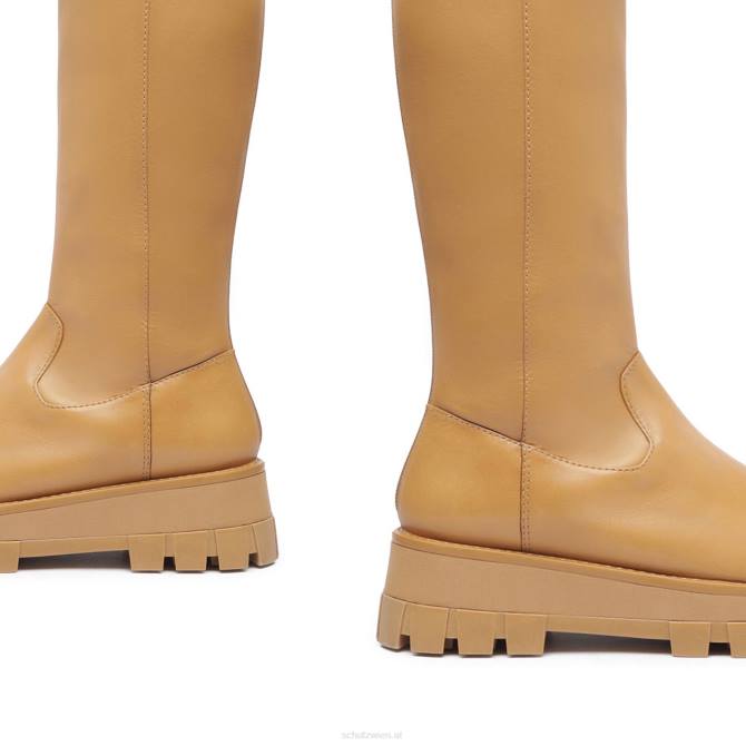 bei Schutz Gardienne-Lederstiefel Nude-Karamell D60T770