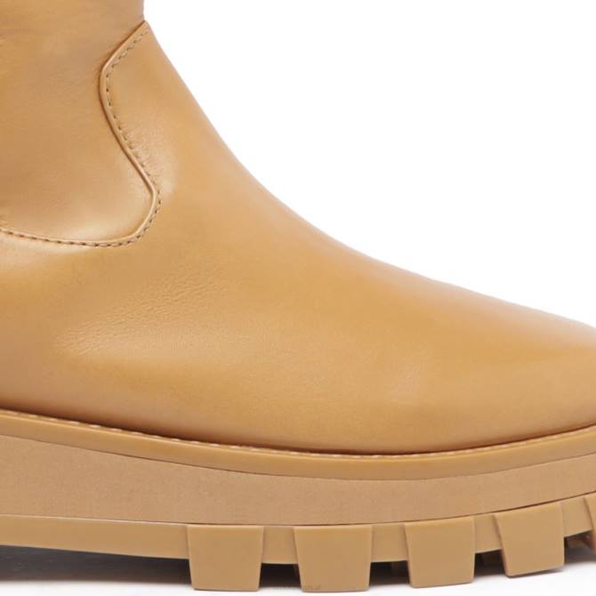 bei Schutz Gardienne-Lederstiefel Nude-Karamell D60T770