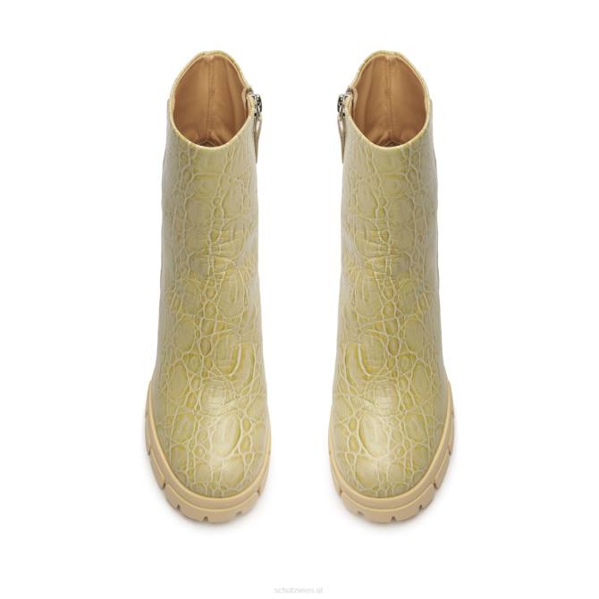 bei Schutz Gwendoline-Stiefelette aus Leder mit Krokodilprägung Mandelbuff D60T862