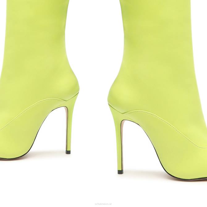 bei Schutz Hadid-Stiefel aus Nappaleder frische Limette D60T781