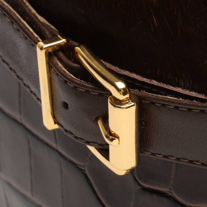 bei Schutz Jorian-Stiefelette aus Leder mit Krokodilprägung neuer Bison D60T870