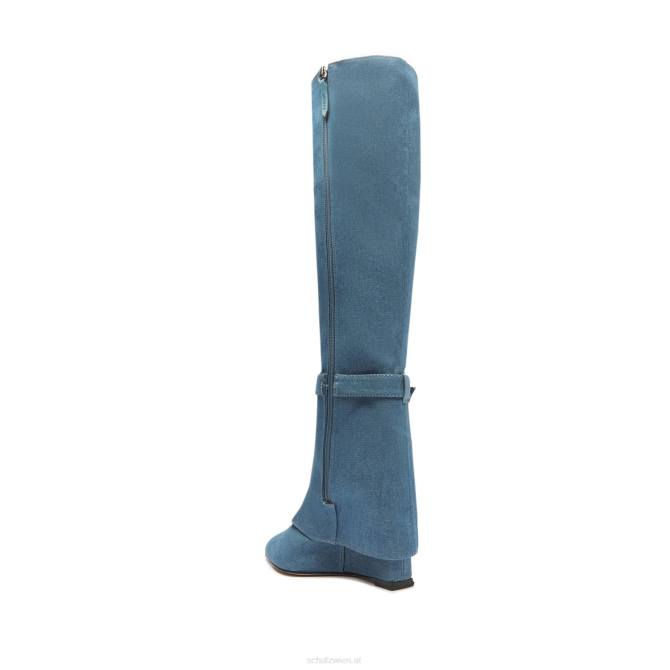 bei Schutz Jorian Up lässiger Nappa- und Denim-Stiefel blaue und sommerliche Jeans D60T745