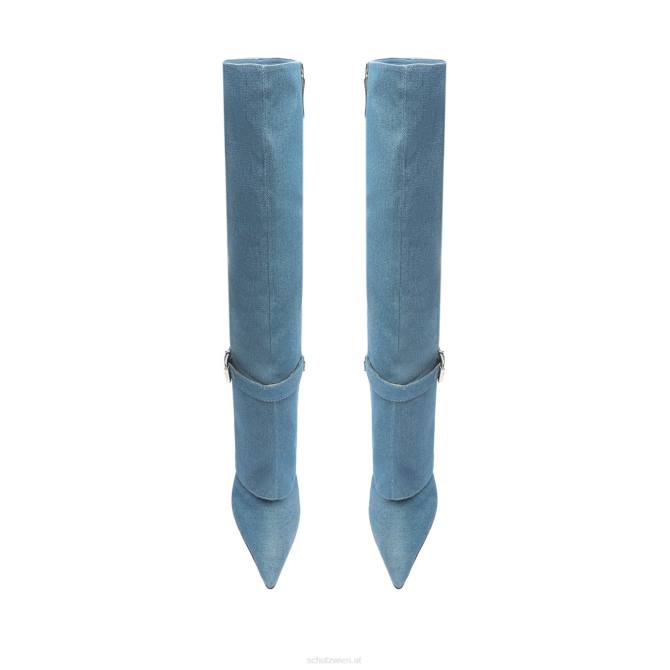 bei Schutz Jorian Up lässiger Nappa- und Denim-Stiefel blaue und sommerliche Jeans D60T745