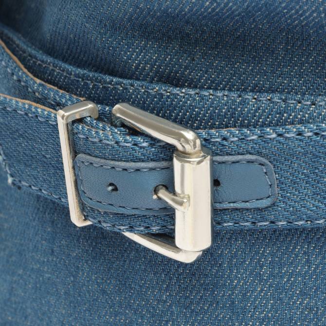 bei Schutz Jorian Up lässiger Nappa- und Denim-Stiefel blaue und sommerliche Jeans D60T745