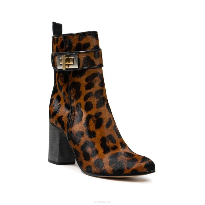 bei Schutz Lässiger Lucienne-Lederstiefel mit Leopardenmuster natürlich D60T187