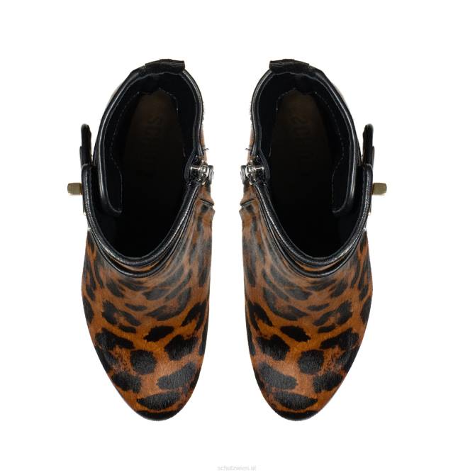 bei Schutz Lässiger Lucienne-Lederstiefel mit Leopardenmuster natürlich D60T187