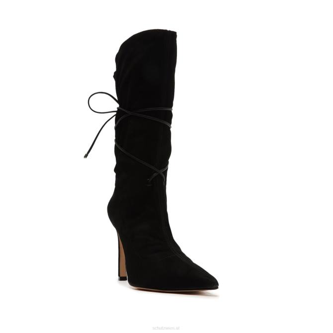 bei Schutz Mah-Wildlederstiefel Schwarz D60T814