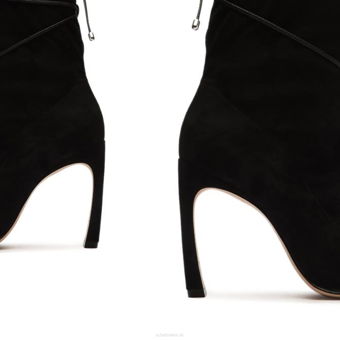 bei Schutz Mah-Wildlederstiefel Schwarz D60T814