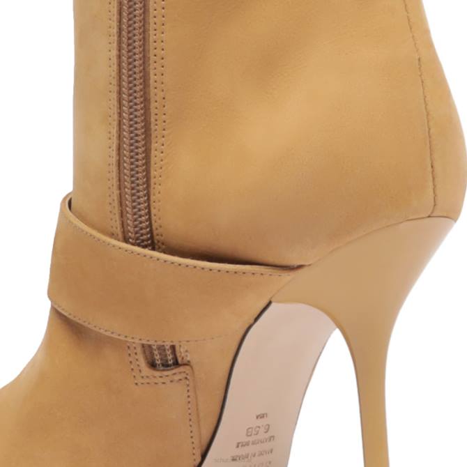 bei Schutz Mantis-Stiefel aus Nubukleder Nude-Karamell D60T758