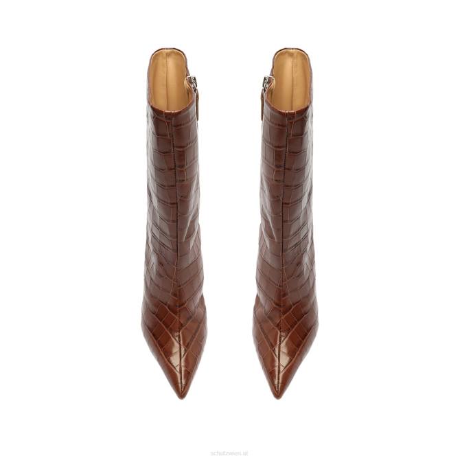 bei Schutz Mary-Stiefelette aus Leder mit Krokodilprägung neuer Cognac D60T900