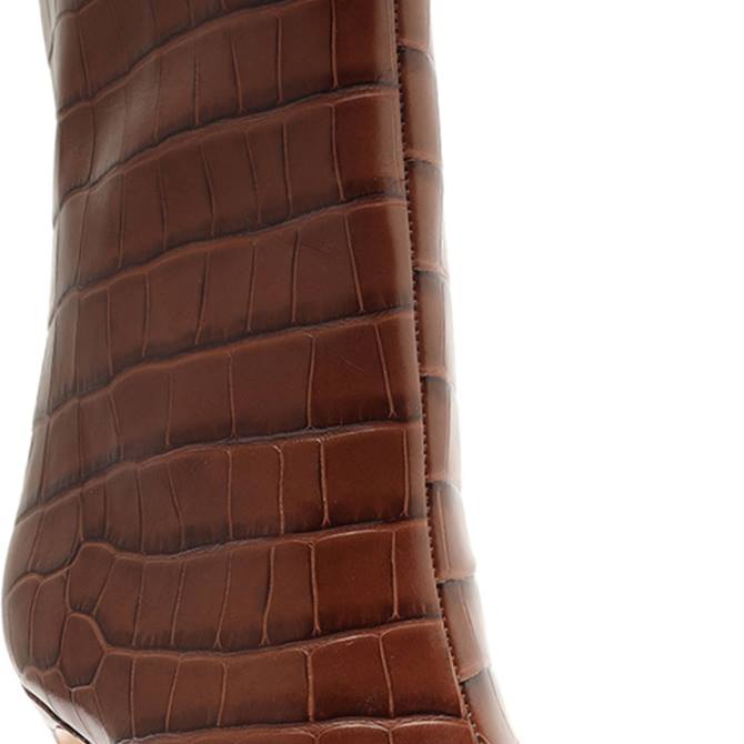 bei Schutz Mary-Stiefelette aus Leder mit Krokodilprägung neuer Cognac D60T900