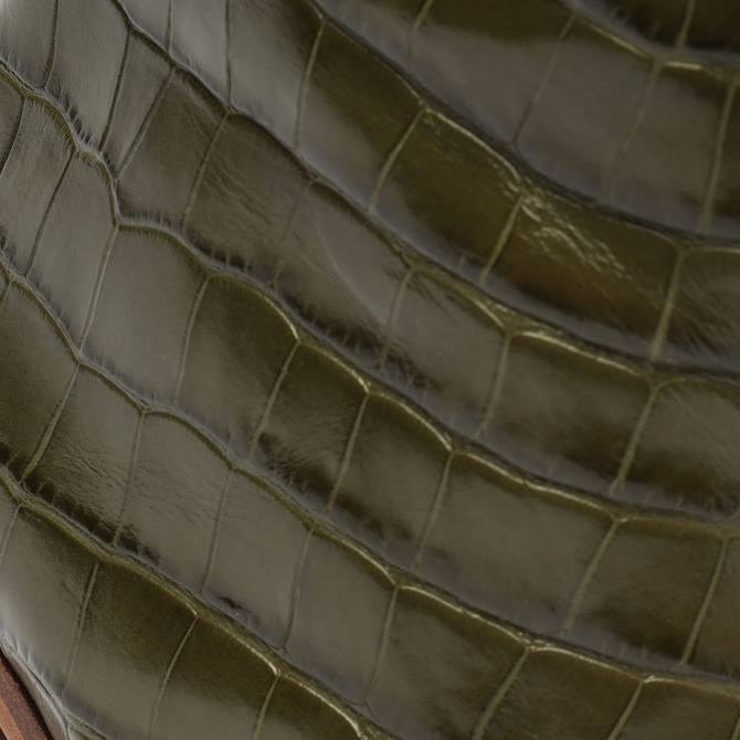 bei Schutz Maryana-Block-Lederstiefel mit Krokodilprägung Militärgrün D60T742