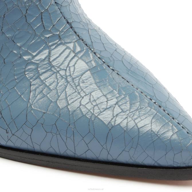 bei Schutz Maryana-Block-Stiefel aus knisterndem Leder Sommerjeans D60T789